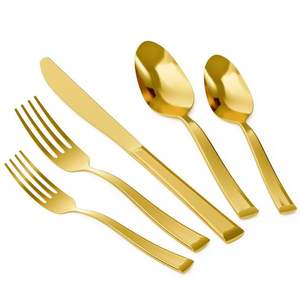 Ensemble de couverts de cuisine de luxe en acier inoxydable de haute qualité, cuillère, fourchette, couteau, pour hôtel et célébrations festives - Product Image 4