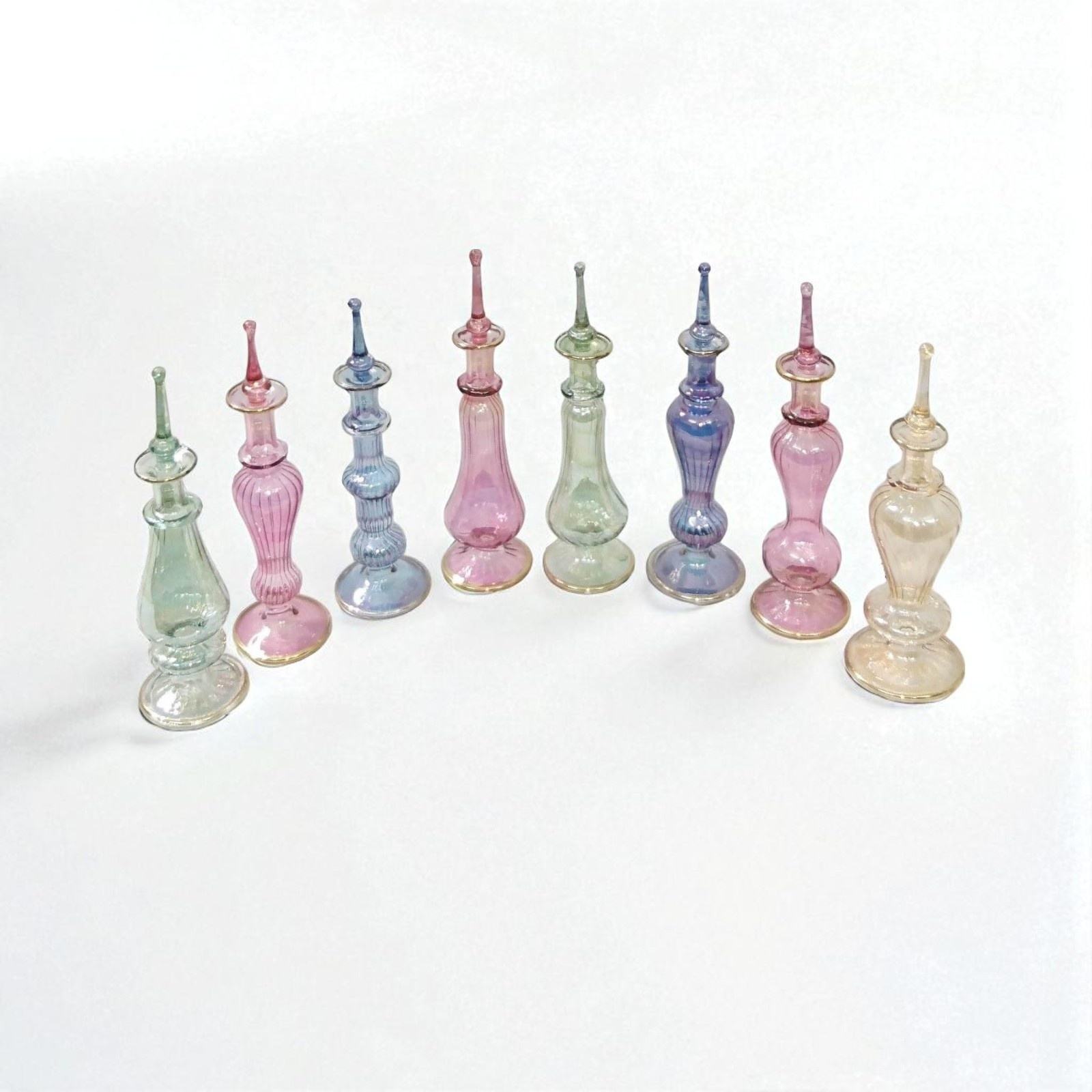Egyptian Mouth-Blown Perfume Bottle LW10 Decorative Glass Craft
