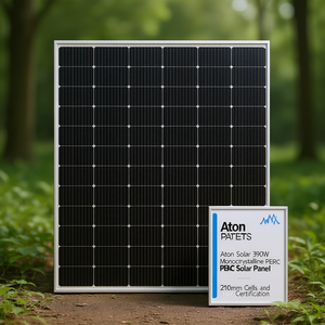 Panneau solaire monocristallin PERC Aton Solar 390W avec cellules de 210 mm et certification TUV - Product Image 3