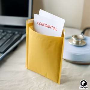 TELECAJAS 100 Enveloppes matelassées grandes 18H 270 x 360 mm, boîte de 100 avec intérieur à bulles de protection et fermeture auto-adhésive en PP - Product Image 3