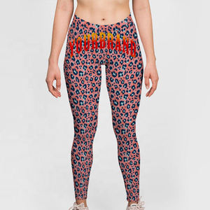 Custom Sublimated Print <b>Legging</b> High Waist Workout <b>Gym</b> Seamless Yoga Pants custom Logo Sublimation <b>Leggings</b> for Women's Wear. - Product Image 1