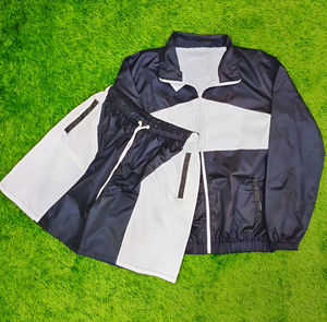 Conjuntos de pantalones cortos cortavientos transpirables para el sol de secado rápido para exteriores, conjuntos de pantalones cortos cortavientos personalizados deportivos para hombres delgados de Pakistán - Product Image 5