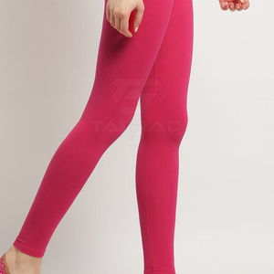 Gym Fitness Wear Full Length <b>Women</b> <b>Leggings</b> Spandex/Nylon Material Solid <b>Pattern</b> Quick Dry Breathable High Waist Multiple Colors - Product Image 4