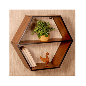 Étagère murale ronde en bois de style Art déco, thème nautique et plage, avec motif personnalisé, décoration intérieure - Product Image 2