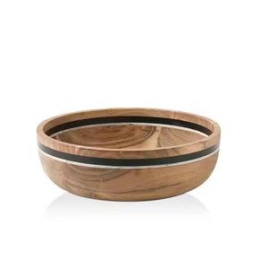 Bol de service en bois polyvalent et durable pour usage domestique et professionnel directement du fournisseur indien - Product Image 1