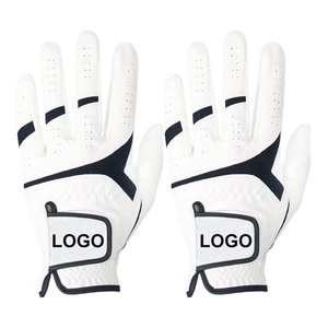Gants de golf de luxe respirants en cuir Cabretta véritable pour droitier/gaucher, impression de logo personnalisée, style homme, en peau de mouton - Product Image 6