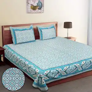 फिटेड बेडशीट 100% कॉटन रजाई कवर आधुनिक स्टाइल बिस्तर बिस्तर सेट कॉटन से भरा रिवर्सिबल थोक मूल्य पर