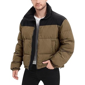 Men's Lightweight Water-Resistant Coated <b>Packable</b> Hooded Quilted Puffer <b>Jacket</b> with Camouflage made by Dress Sports - Product Image 1
