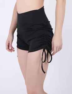 กางเกงวิ่งขาสั้นสำหรับผู้หญิง,เชือกผูกเอวสำหรับออกกำลังกายฟิตเนสยิมกีฬากางเกงโยคะ - Product Image 3