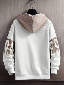 Nuevas sudaderas con capucha casuales Pullover Heavyweight Oversized Plain Sudaderas con capucha de manga larga - Product Image 5