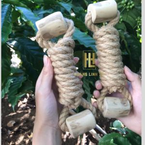 ของเล่นเชือกสำหรับสุนัขแบบขายส่ง เป็นมิตรกับสิ่งแวดล้อม ทนทาน ใช้เล่นแบบอินเทอร์แอคทีฟ ทำจากไม้กาแฟ โดย HOANG LINH SG จากเวียดนาม - Product Image 2