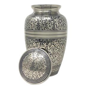 Urnes funéraires en métal artisanales pour adultes, pour cendres, 3 modèles de la collection Bend - Product Image 1