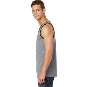 Camiseta sin Mangas de Alta Calidad 100% Algodón para Hombre, Logotipo Personalizado, Lisa, Sin Mangas, Tejido Suave, Camiseta Deportiva para Hombre para Usar en Verano - Product Image 2