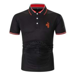 Camisa de Golf con Botones en el Cuello, Corte Regular Informal, Camisa con Estampado Completo, Manga Corta, Polos para Hombre - Product Image 1