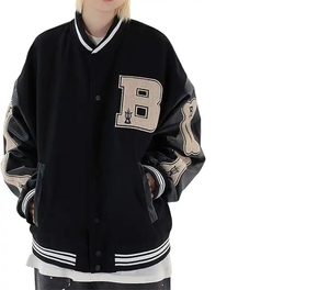 OEM Jacket Manufacturer Custom Baseball Varsity College Men Jackets Vendors High Quality Winter Letterman Jacket For Men - Product Image 4