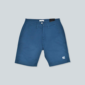 Pantalones cortos lisos de algodón 100% High Street Style para hombre, patrón sólido con logotipo de arte 3D personalizado, teñido liso - Product Image 6