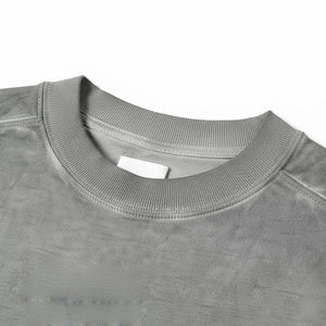 T-shirt à manches lanternes en coton 100% de qualité supérieure, poids lourd 360g, teint, vintage, lavé, surdimensionné, streetwear, imperméable pour homme - Product Image 3