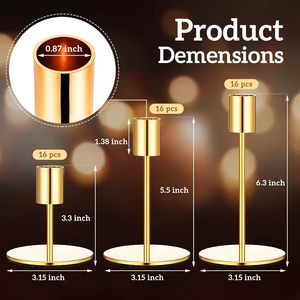 เชิงเทียนโลหะในเหล็กสำหรับตกแต่งบ้านแท่นวางเทียนดีไซน์ใหม่ - Product Image 2
