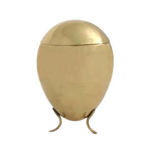 Heart & <b>Pet</b> Foot Print Brass Cremation Adult Urns Suppliers of Metal Gold Shiny Polished <b>Keepsake</b> for <b>Ashes</b> - Product Image 2