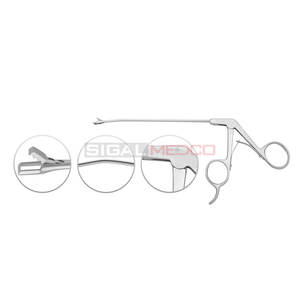 Fórceps de dentición Artho Punch 15 ° Eje derecho Manual Acero inoxidable alemán con instrumentos dentales de eje de 2,7mm y 3,4mm - Product Image 1