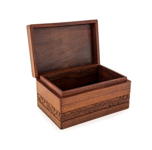 การเผาเถ้ากระดูกของมนุษย์ขี้เถ้าไม้ธรรมชาติของที่ระลึกโกศสำเร็จรูปโลงศพโลงศพ - Product Image 2