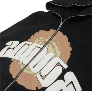 100% Cotton Men's Full <b>Zip</b> Us Custom Puff Printed Design Hoodie Mens <b>Cropped</b> <b>Zip</b> <b>up</b> Hoodie - Product Image 6
