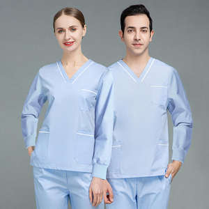 Uniformes de gommage médicaux Offre Spéciale ensembles d'uniformes d'infirmière de gommage pour hommes pour l'hôpital respirant et séchage rapide Service Oem sur mesure - Product Image 1