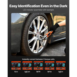 Llave Dinamométrica Digital VEVOR de 72 Dientes, Alta Precisión (2%), Llave de Impacto Electrónica, Fuente de Alimentación Manual - Product Image 3