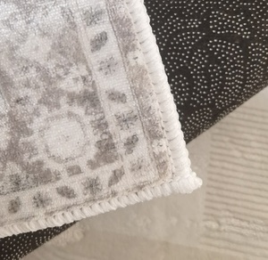 Thảm trải sàn nhung polyester 100%, mềm mại, dùng cho phòng khách, phòng ăn, phòng ngủ, không trơn trượt, không rụng lông, lông ngắn - Product Image 6