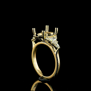 แหวนเพชรทรงรี 3.01 กะรัต ทอง 14k เพชรเลี้ยงในห้องปฏิบัติการ ดีไซน์เรียบหรู สำหรับผู้หญิง ได้รับการรับรองจาก IGI งานฝีมือประณีต - Product Image 3