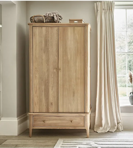 Armadio moderno minimalista a <span class=keywords><strong>2</strong></span> ante in legno massello con mensole per camera da letto casa Hotel o appartamento/Villa mobili - Product Image 3