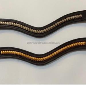 Banda de cuero de canal vacío emand, banda decorativa de plata o oro rosa para cejas de caballo - Product Image 6