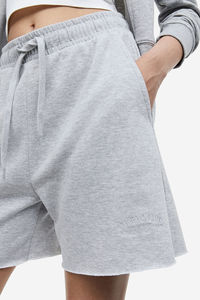 <b>women</b> <b>shorts</b> oversized French terry <b>long</b> sweat <b>shorts</b> high waist loose fit casual lounge track <b>shorts</b> custom logo set - Product Image 5