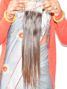 Venta al por mayor 100% Raw vendedor natural negro recto Natural 4*4 Cierre sin procesar cutícula alineada indio extensiones de cabello humano - Product Image 3