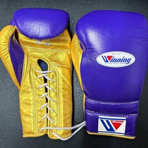 Gants de boxe de sparring à lacets personnalisés avec logo couleur, en cuir, pour la gym, le combat et les arts martiaux, en vente - Product Image 5