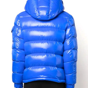 Cómodas chaquetas cálidas de invierno para hombre Nuevo Abrigo acolchado con cremallera forrado de burbujas con cuello con capucha - Product Image 2