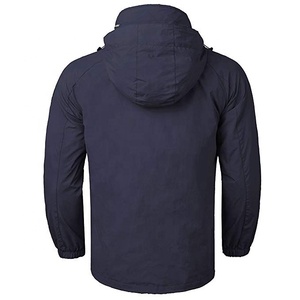 2025 High Quality Nylon Waterproof Outdoor Winter Hiking <b>Jacket</b> Breathable <b>Canvas</b> Hooded Stand Collar Zipper Pattern Pocket - Product Image 3