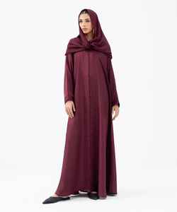 Loriya Dubaï Fabricant d'Abaya Vêtements Islamiques Abaya 2025 Robes pour Femmes Broderie Avant Abaya et Hijab Ensemble 2 Pièces Été - Product Image 2