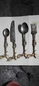 Modern BronzeRose Gold Reusable Cutlery Stainless Steel Flatware with Copper Finished for Weddings-Bulk Fork Spoon - Product Image 5