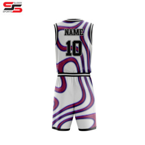 Envío rápido sublimado hombres personalizado reversible en blanco camiseta de baloncesto uniforme de baloncesto - Product Image 2