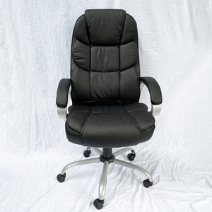 Silla Ejecutiva de Respaldo Alto GMA003D con Base Giratoria y Tapicería de Cuero Sintético Premium y Tela Tejida - Product Image 3