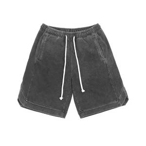 Shorts Casuales al por Mayor, Lavado Ácido, 100% Algodón, Ligeros, Color Personalizado, Cintura Media, Cierre Elástico, Secado Rápido, Color Sólido - Product Image 4