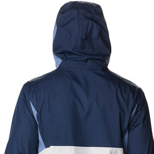 Veste de pluie en toile pour homme, coupe-vent imperméable, fermeture éclair |   Coquille d'entraînement athlétique bleu tri-ton |   Vêtements de sport de performance en plein air - Product Image 6