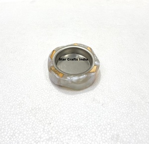 Quemador de Incienso de Resina Epoxi de Lujo, Diseño de Madera Natural Dukhoon Mubkhar para Rituales Religiosos, Fragancias para el Hogar y Regalos de Ramadán - Product Image 4