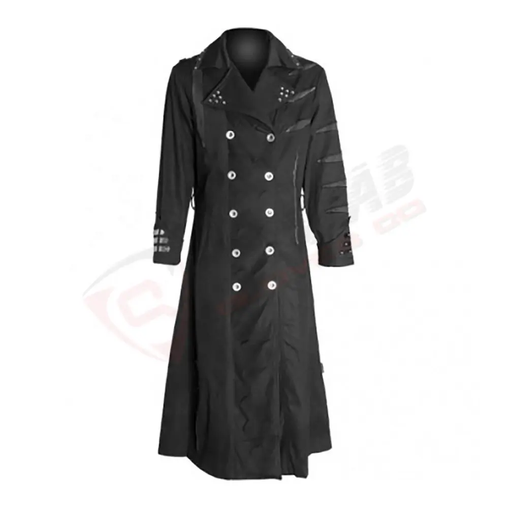 Moda pamuk Clack kostümleri Trenched longed gotik paltolar erkekler kadınlar Coat Coat & Tailcoats
