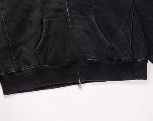 High Quality European <b>American</b> Retro <b>Hoodie</b> Fully Customized Comfortable Breathable Fleece Material Rhinestone Solid Color - Product Image 6