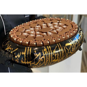 Bol de service à biscuits sucrés en forme de feuille fantaisie bol de service et plateaux en métal doré de haute qualité pour les mariages - Product Image 3