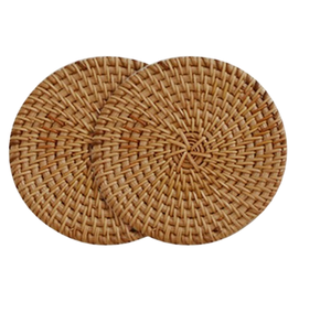 Dessous de verre en rotin personnalisé de forme carrée Exportateur de sous-verres en rotin naturel Dessous de verre décoratifs - Product Image 3