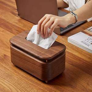 Elegant Luxury Wooden <b>Tissue</b> <b>Box</b> For Office Desk Bedroom Table And Contemporary Home Interior Display - Product Image 6