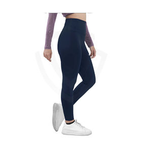Leggings de yoga sans couture personnalisés de haute qualité pour femmes, solides, à carreaux, respirants, vêtements de sport de gym, taille élastique, sport, fitness - Product Image 1